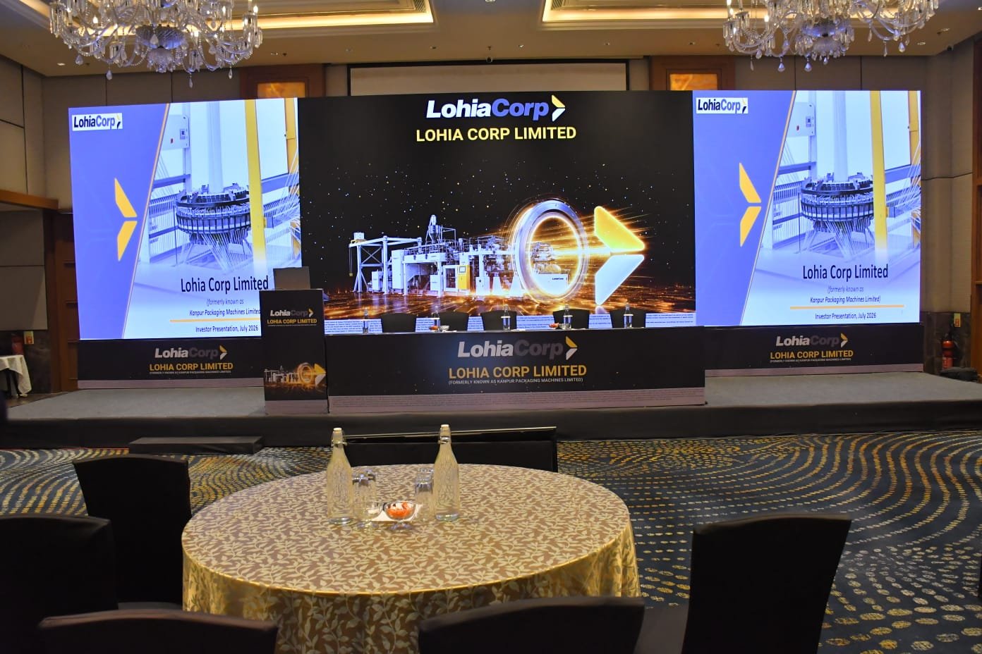 Press conference at an IPO listing event